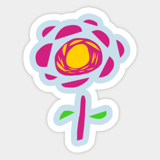 psycho flower Sticker